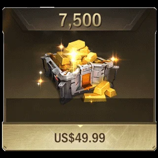ذهب 7500