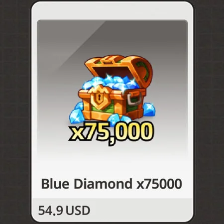 الماس الأزرق 75000